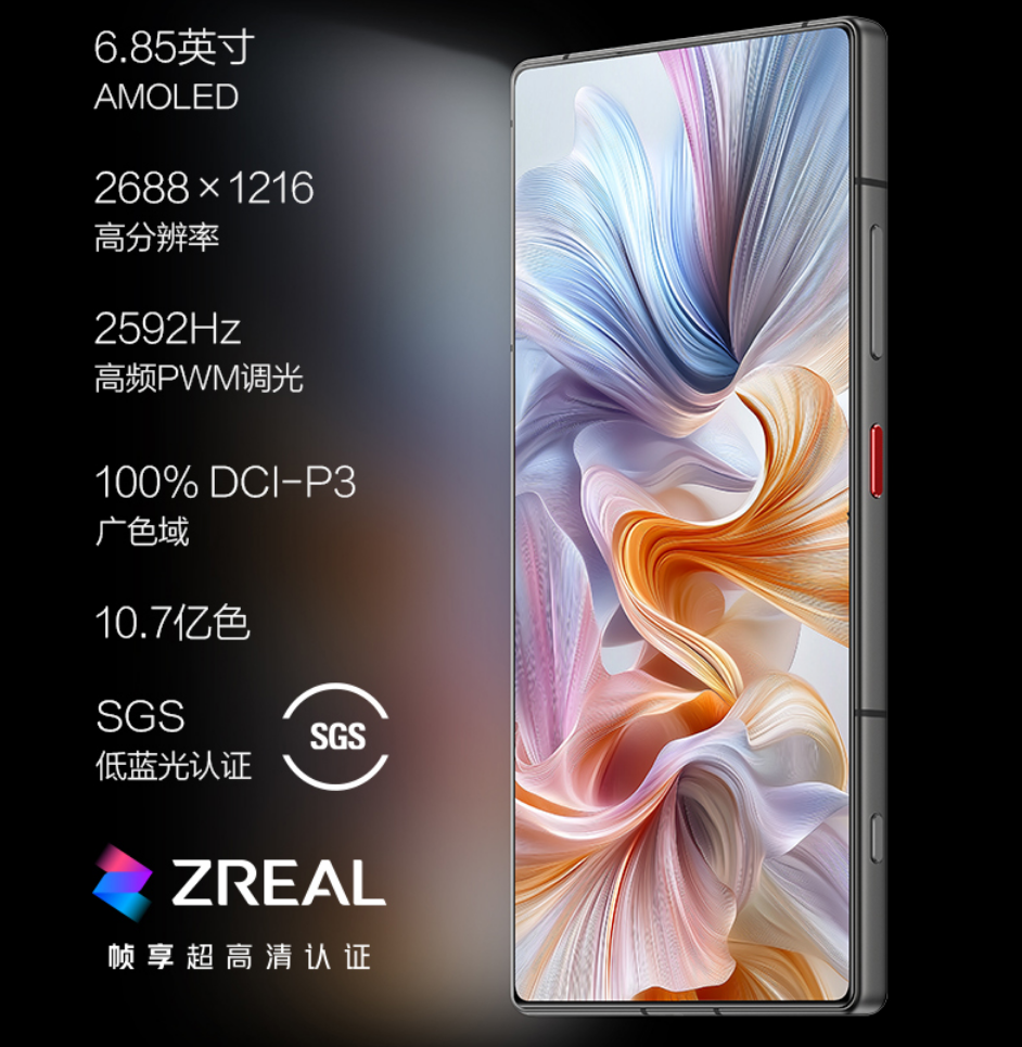 4599元起，努比亚Z70  Ultra发布：真·全面屏+35mm主摄+更强的OV64B长焦